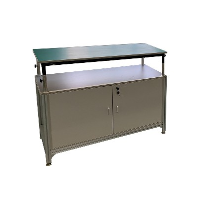 防靜電柜子批發(fā) 鋁合金實(shí)驗(yàn)臺(tái) 電子車間操作臺(tái)大容量多層工作臺(tái)