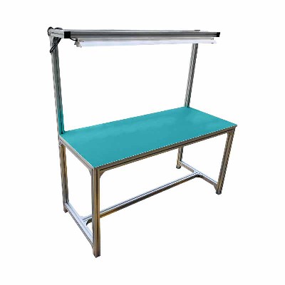 鋁型材工作臺(tái)條形電子車間操作臺(tái)防靜電鋁型材流水線防靜電工作臺(tái)