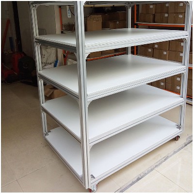 防靜電周轉(zhuǎn)車物料靜音手推車不銹鋼手推車電商揀貨車精益管手推車