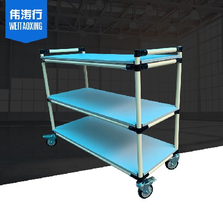 定制精益管物料周轉(zhuǎn)車 車間推車工具車貨架流水線 移動(dòng)置物架帶輪