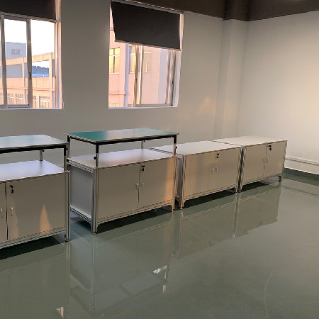 防靜電柜子批發(fā) 鋁合金實驗臺 電子車間操作臺大容量多層工作臺