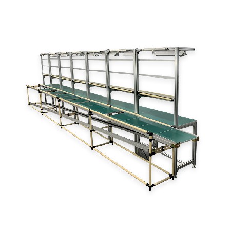 單邊帶燈鋁型材工作臺鋁合金實驗臺電子車間操作臺鋁型材流水線