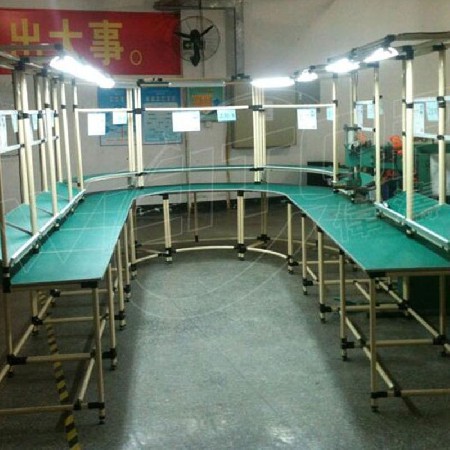 批發環形流水線工作臺 線棒U型生產線操作臺 精益環繞車間工作桌