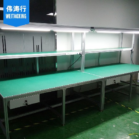 鋁型材電子車間流水線 LED燈組裝線鋁材皮帶流水線平板工作臺批發