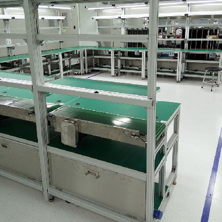 鋁型材電子車間流水線 LED燈組裝線鋁材皮帶流水線平板工作臺批發