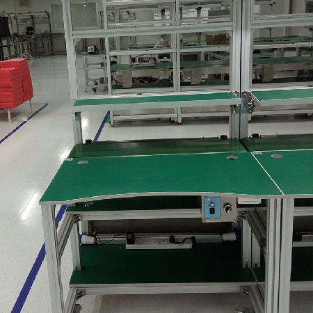 鋁型材電子車間流水線 LED燈組裝線鋁材皮帶流水線平板工作臺批發