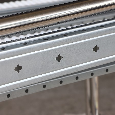 定制批發(fā)電池用物料車 3寸插桿腳輪對角帶剎不銹鋼管組裝物料車