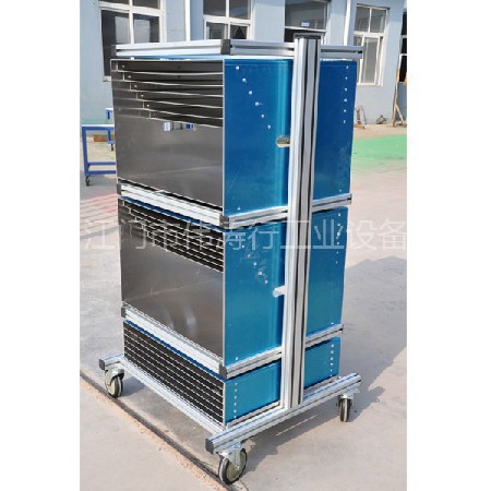 精益管防靜電推車貨架電子車間流水線物料周轉手推車線棒復合管架